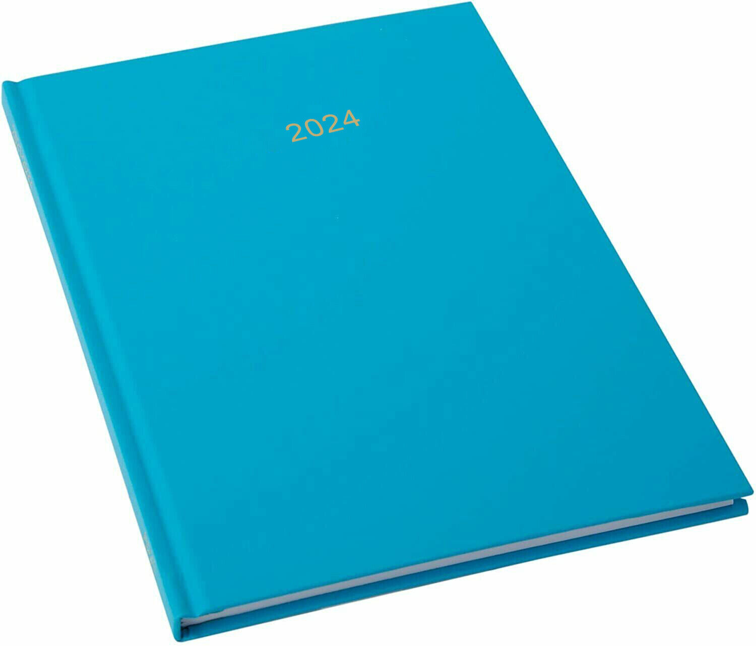 2024 A4 Page A Day Diary Turquoise Design Evelay