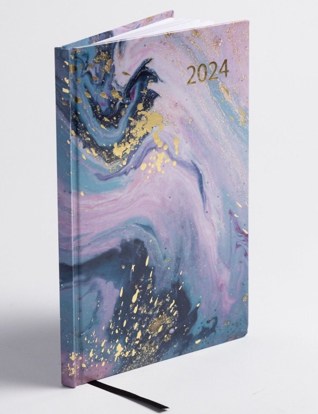 2024 A5 Week To View Diary Marble Design Evelay